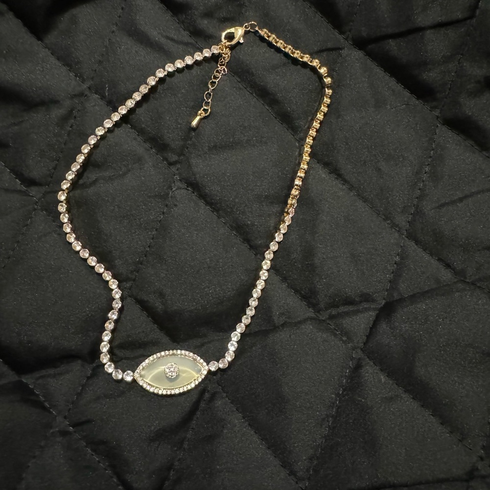 Stainless Steel Devil's Eye Necklace for Women Vintage